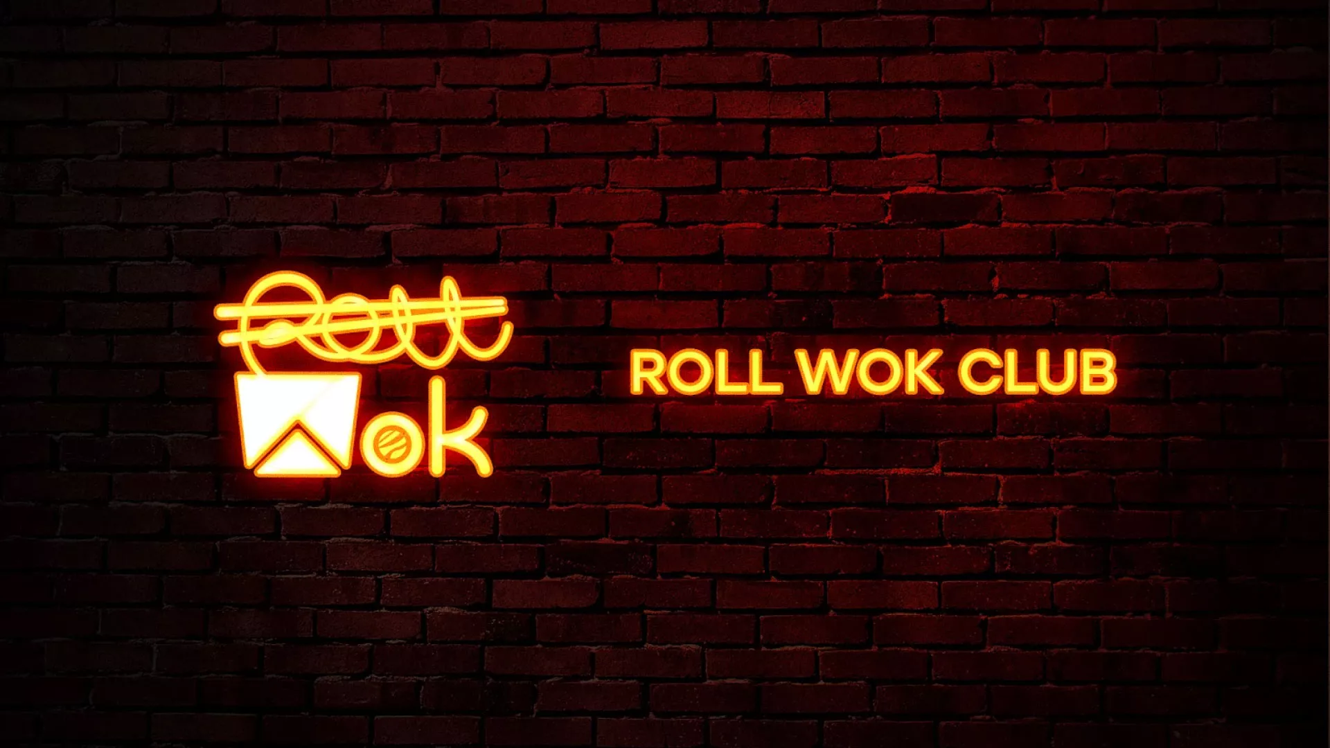 Разработка интерьерной вывески суши-бара «Roll Wok Club» в Ярославле